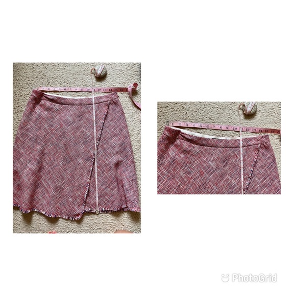 Banana Republic tweed wrap style skirt - Picture 7 of 17